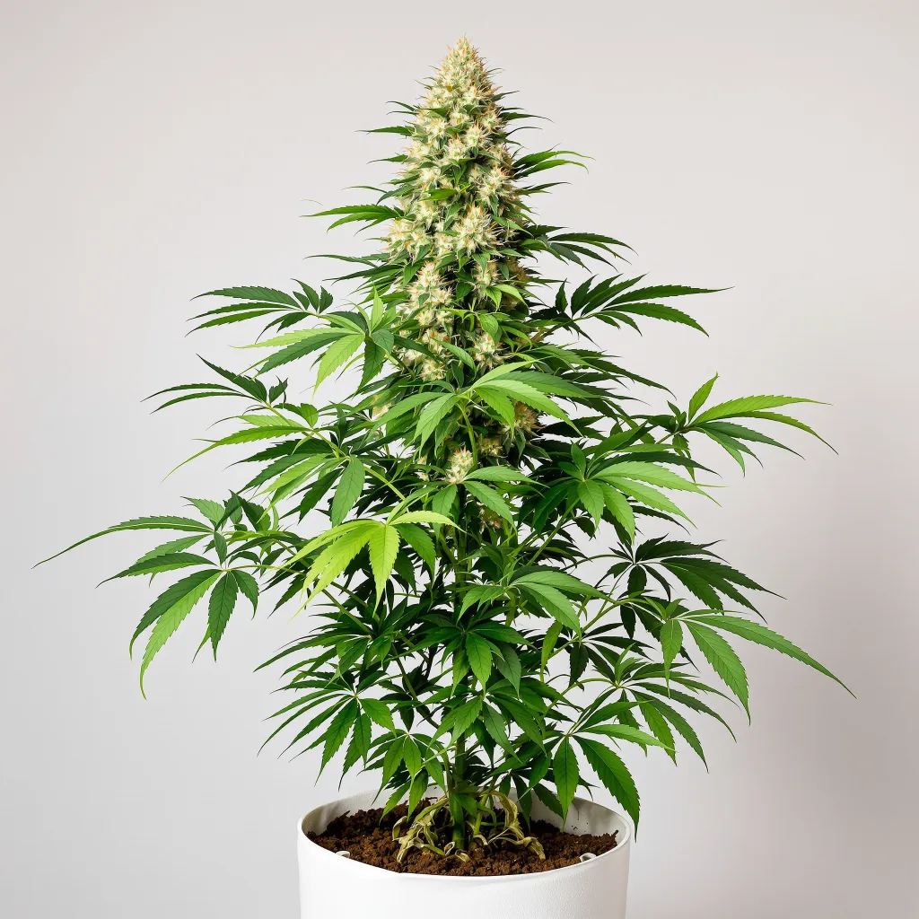 Suzy Q CBD cannabis bud close-up showing pale-green low-resin flower