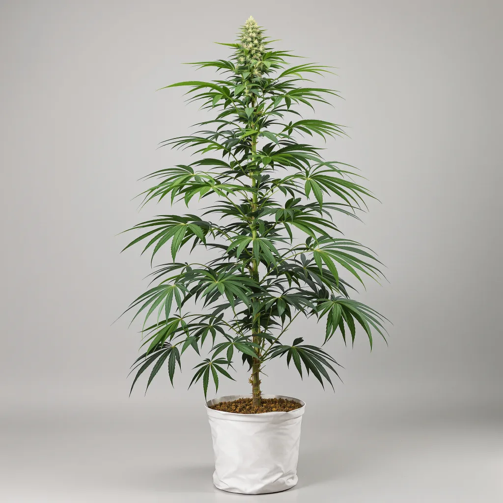 Sweet Diesel cannabis bud close-up showing lime-green airy structure