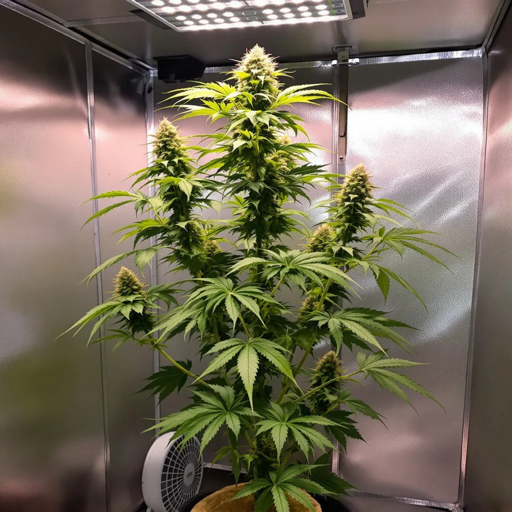 Sweet Island 19% indica / 81% sativa flower with visible trichomes