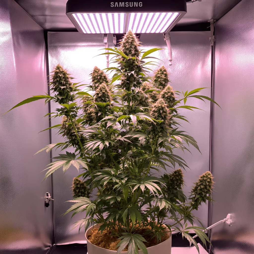Sweet Lafayette 87% indica / 13% sativa flower with visible trichomes
