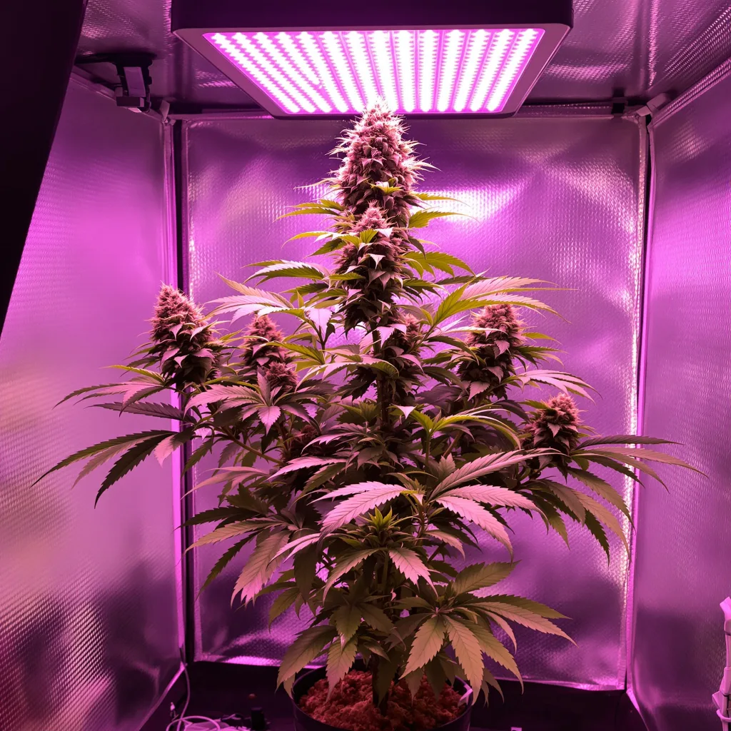 Tahoe Hydro OG 76% indica / 24% sativa flower with visible trichomes