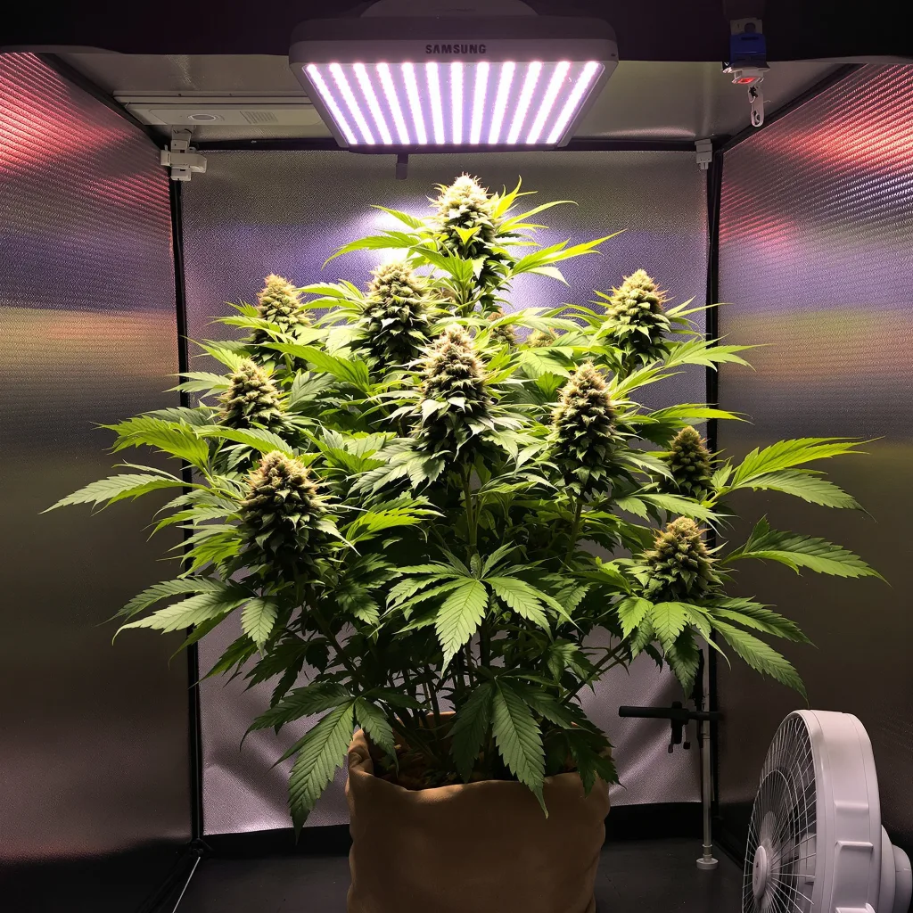 Tangerine Dream cannabis plant in flowering stage — 60-100 cm autoflower