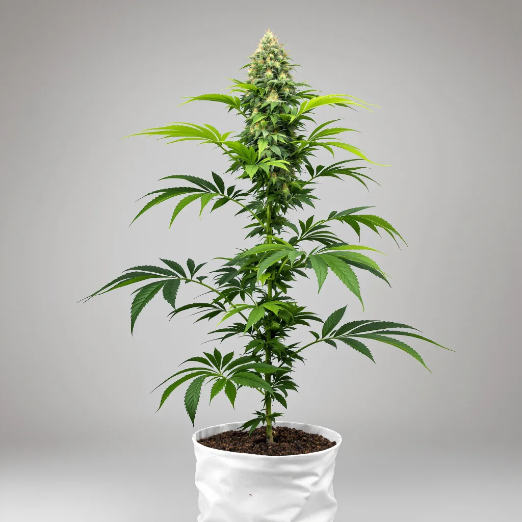 Tangerine Kush cannabis bud close-up showing dense purple-tinged calyxes