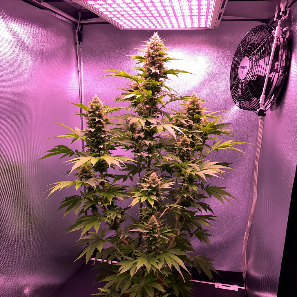 Tangerine Power 50% indica / 75% sativa flower with visible trichomes