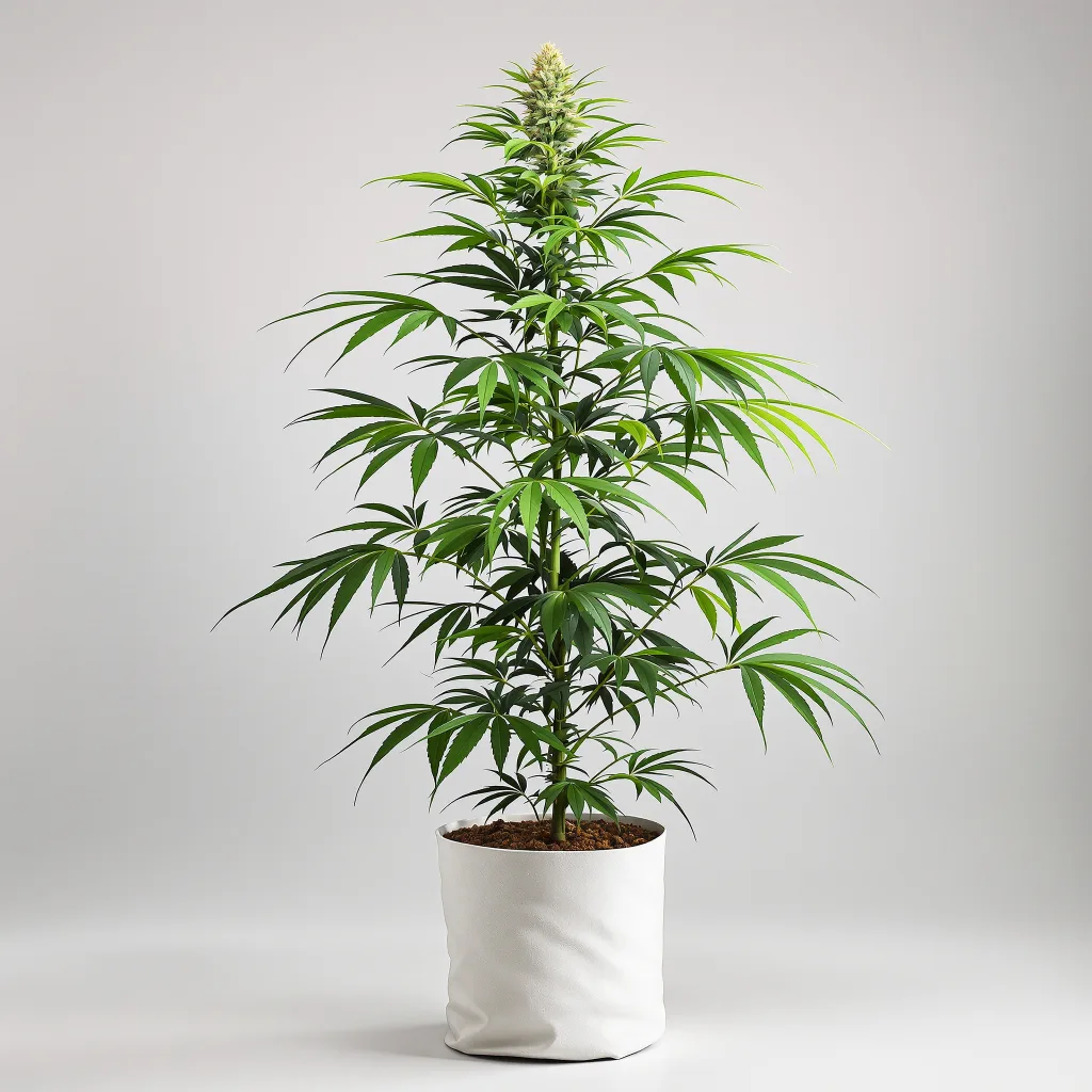 Tangilope cannabis bud close-up showing lime-green airy structure