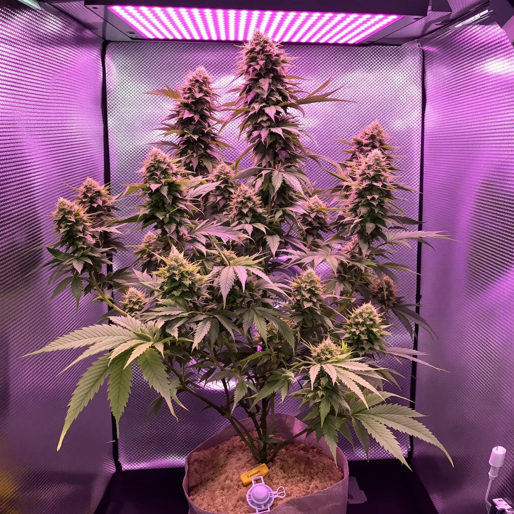 Treasure Island 40% indica / 60% sativa flower with visible trichomes