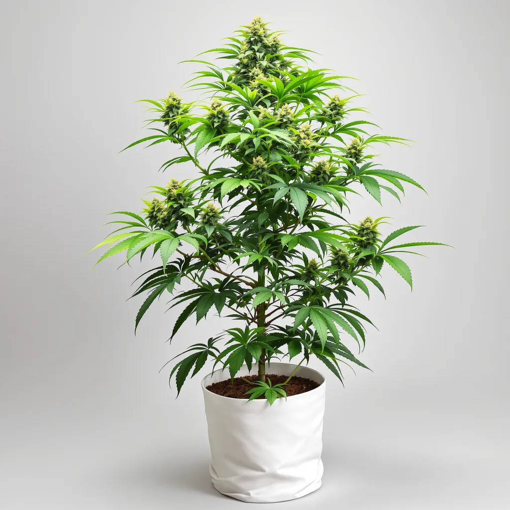 Tropicana Cookies cannabis bud close-up showing open-bud structure with orange pistils