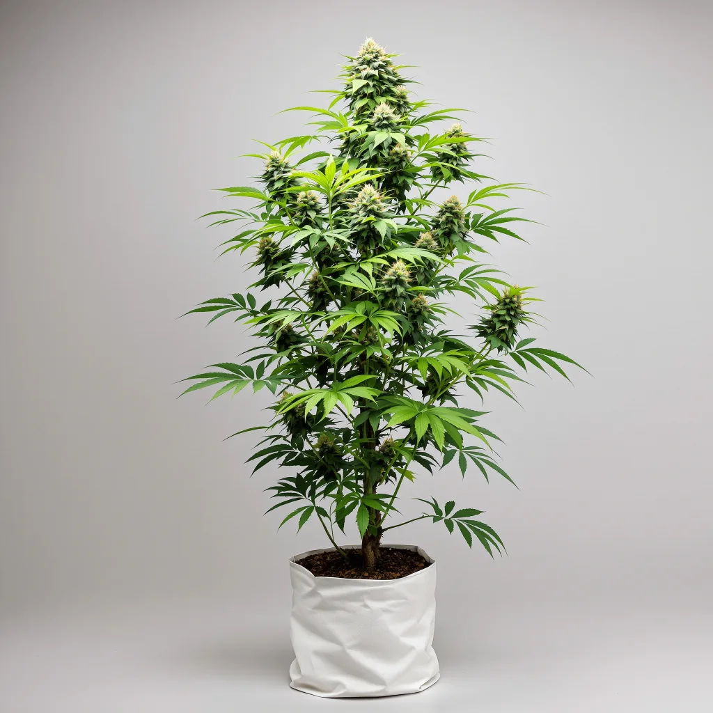 Tutti Frutti cannabis bud close-up showing balanced bud structure with frosted trichomes