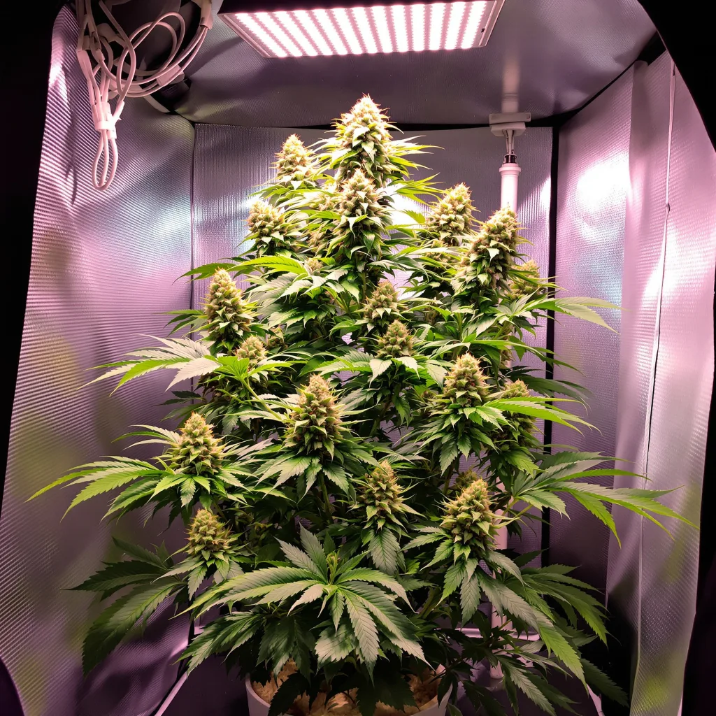 Valentine X CBD 44% indica / 56% sativa flower with visible trichomes