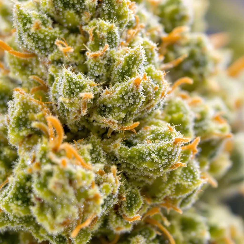 White Buffalo cannabis plant in flowering stage — 60-100 cm autoflower