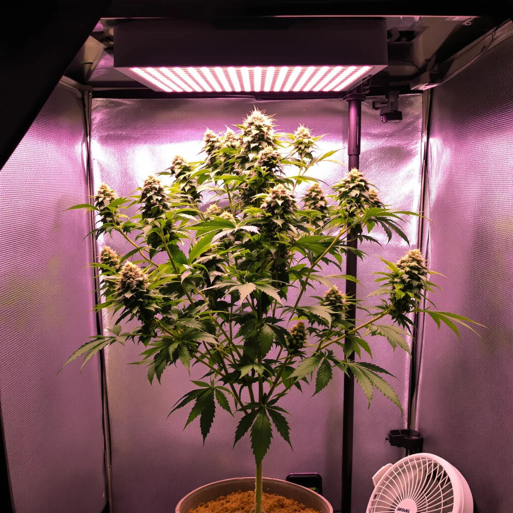 White Widow cannabis plant in flowering stage — 120-180 cm feminised