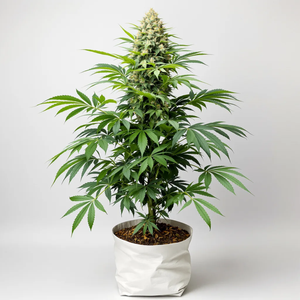 WSU cannabis bud close-up showing dense purple-tinged calyxes