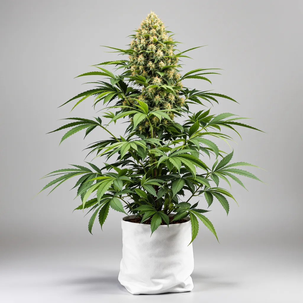 Yeti OG cannabis bud close-up showing dense purple-tinged calyxes