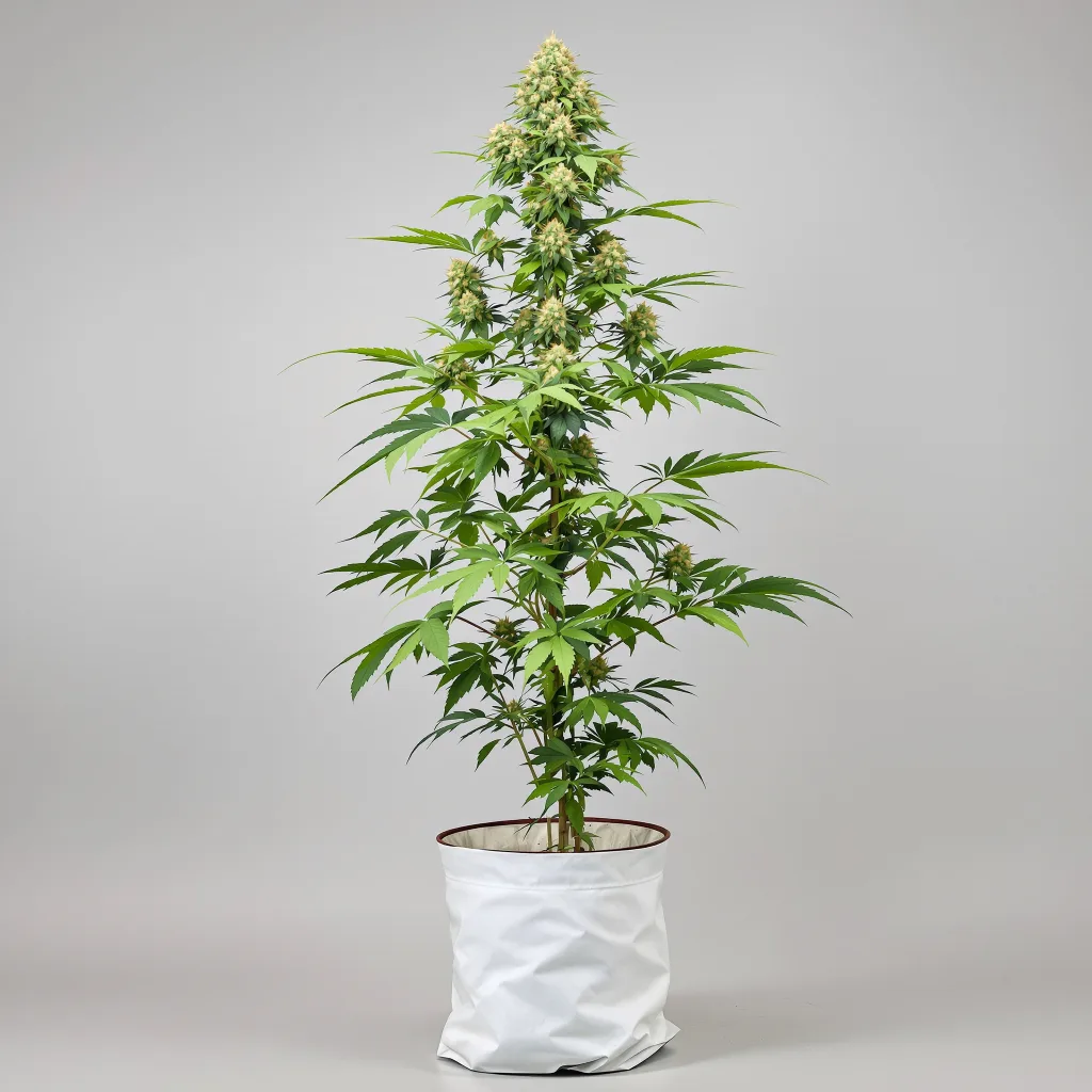 Yoda OG cannabis bud close-up showing open-bud structure with orange pistils