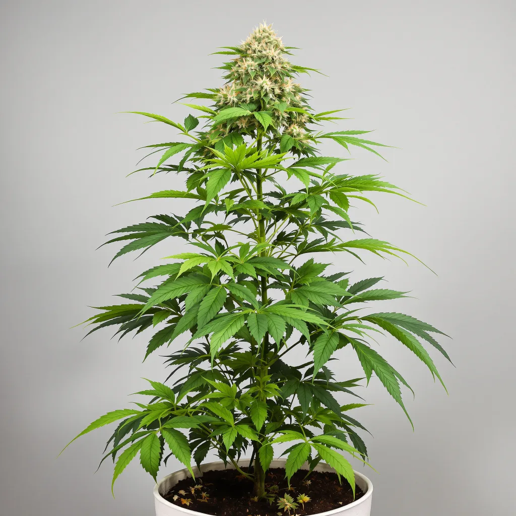 Zashimi cannabis bud close-up showing balanced bud structure with frosted trichomes